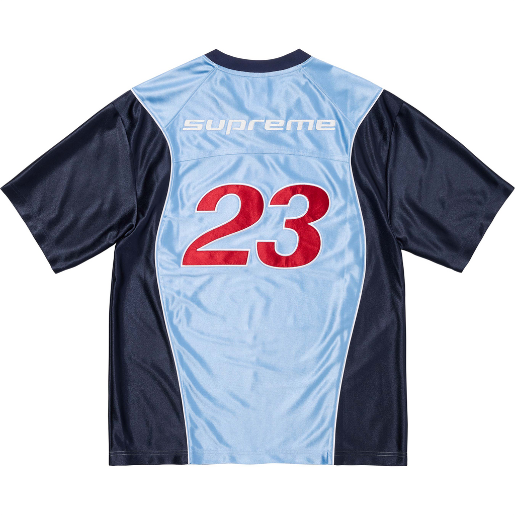 Supreme x Jordan Warm Up Jersey 'Light Blue/Navy'