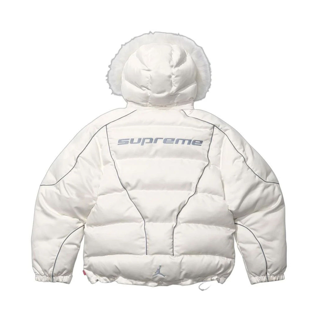 Supreme x Jordan Puffer Jacket 'White'