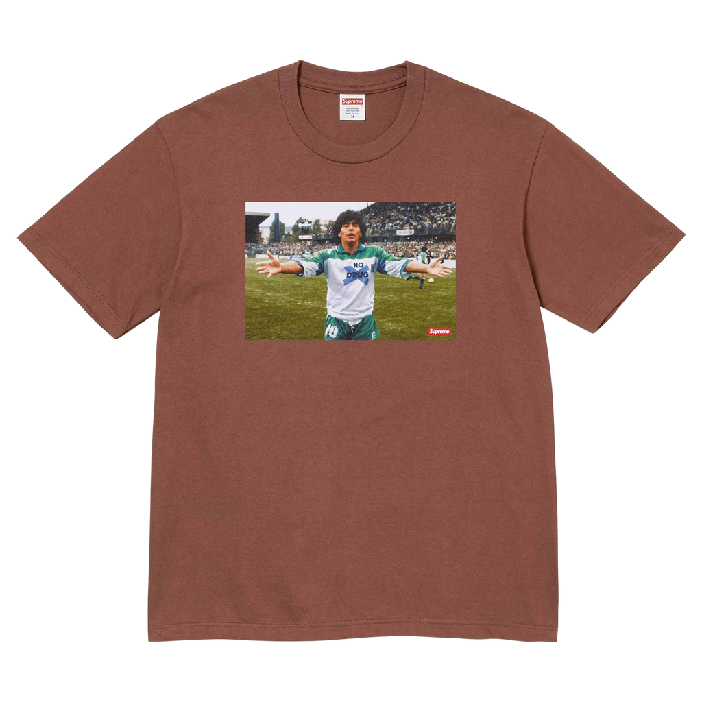 Supreme Maradona Tee Brown
