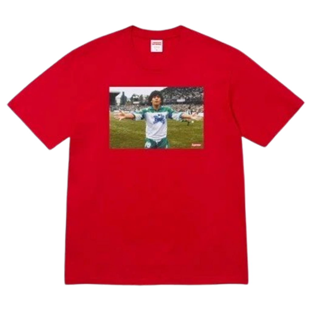 Supreme Maradona Tee Red