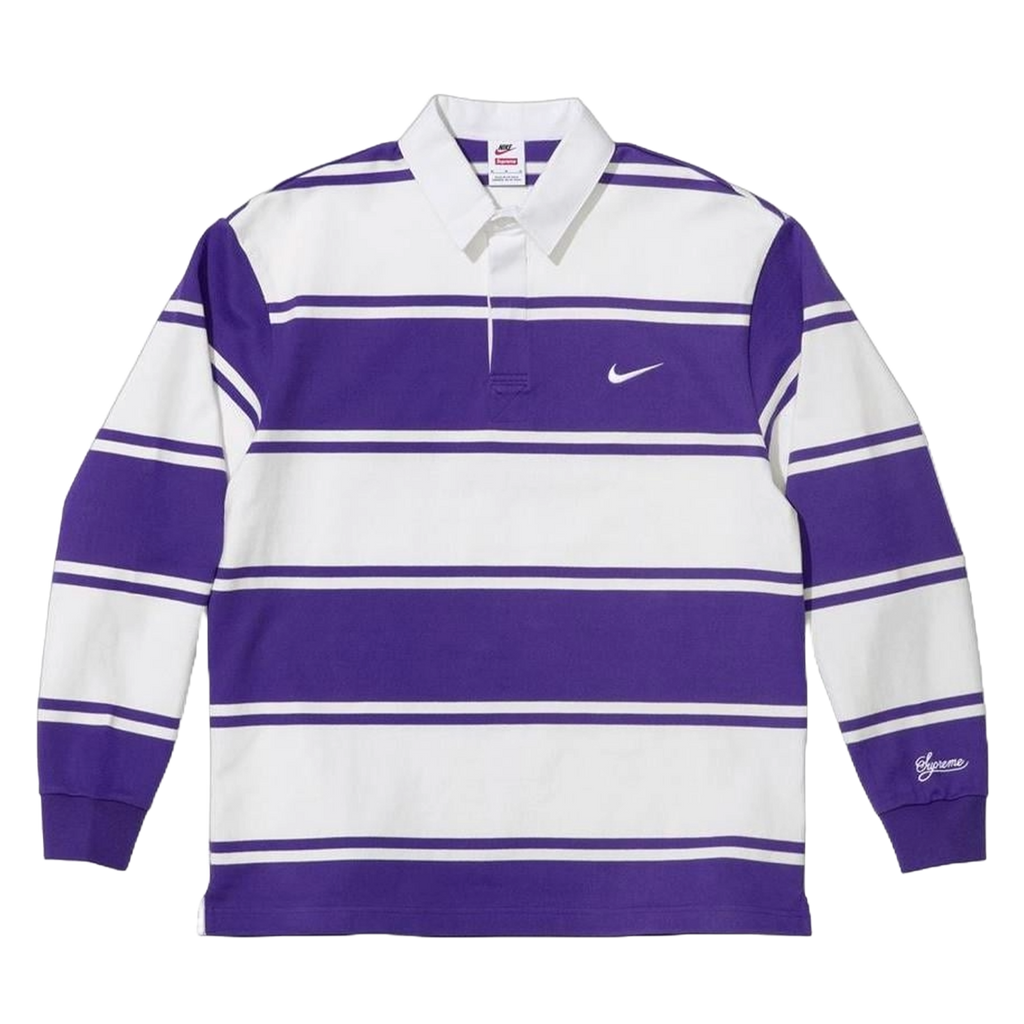 Supreme x Nike Stripe Rugby 'Purple White'