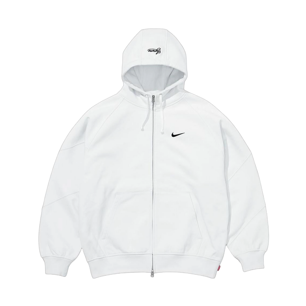 Supreme x Nike Zip-Up Hooded Sweatshirt 'White'