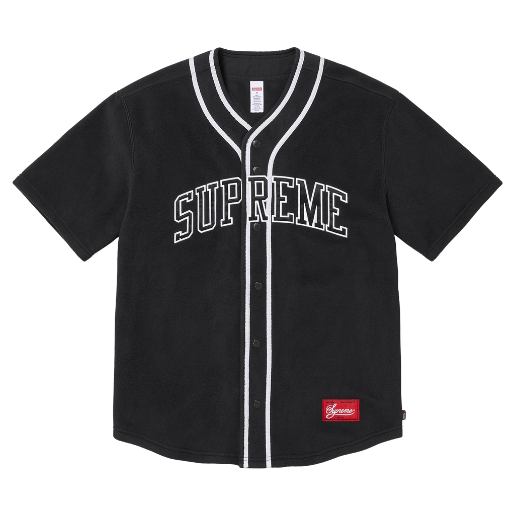 Supreme Polartec Baseball Jersey 'Black'