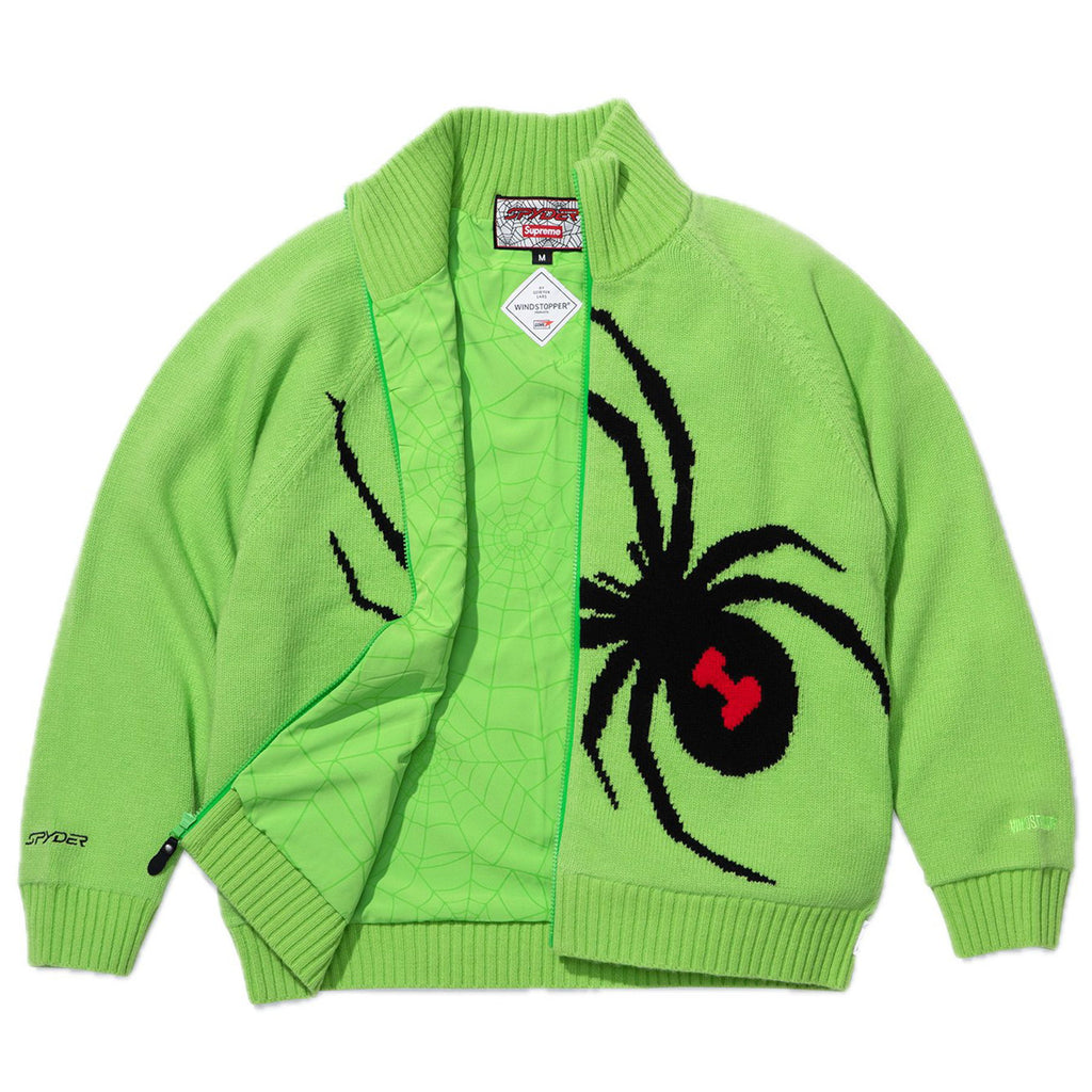 Supreme x Spyder Windstopper Zip Up Sweater 'Green'