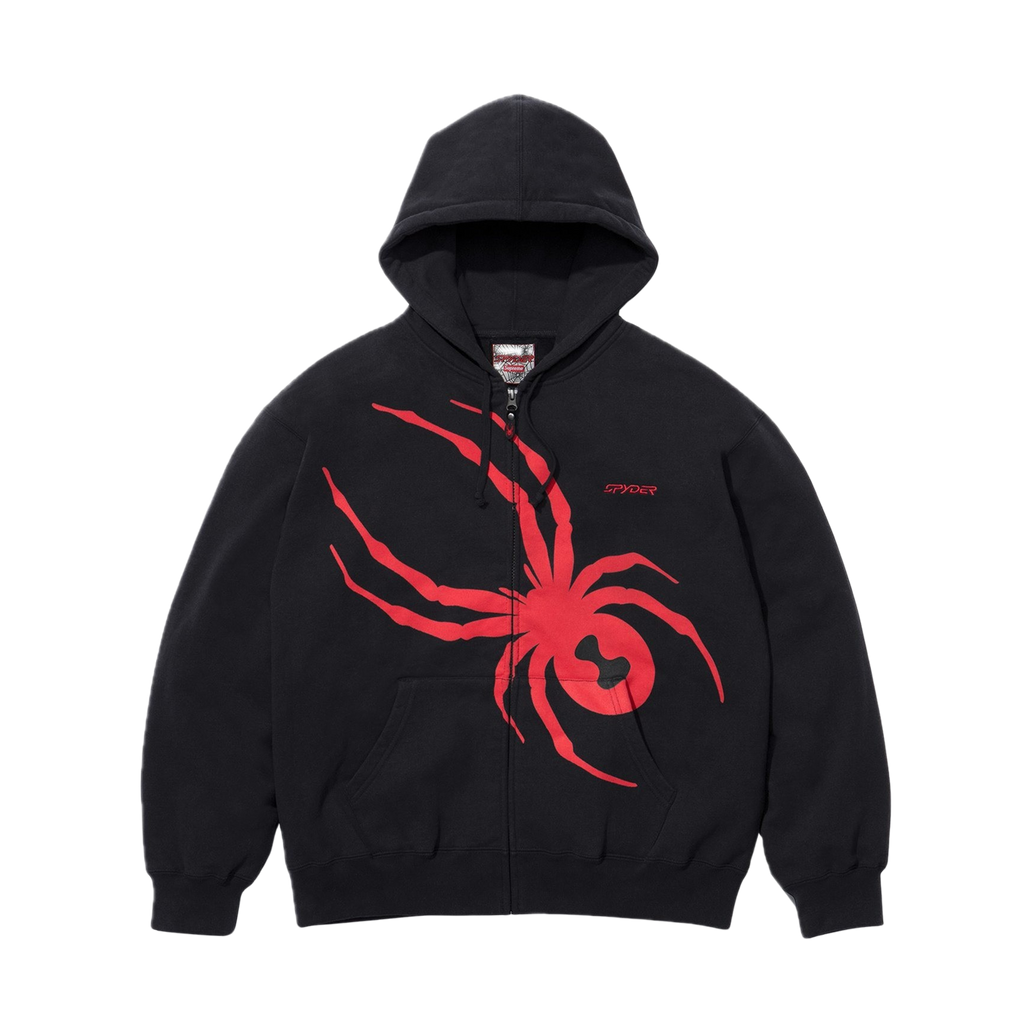 Supreme x Spyder Zip Up Hooded Sweatshirt 'Black'
