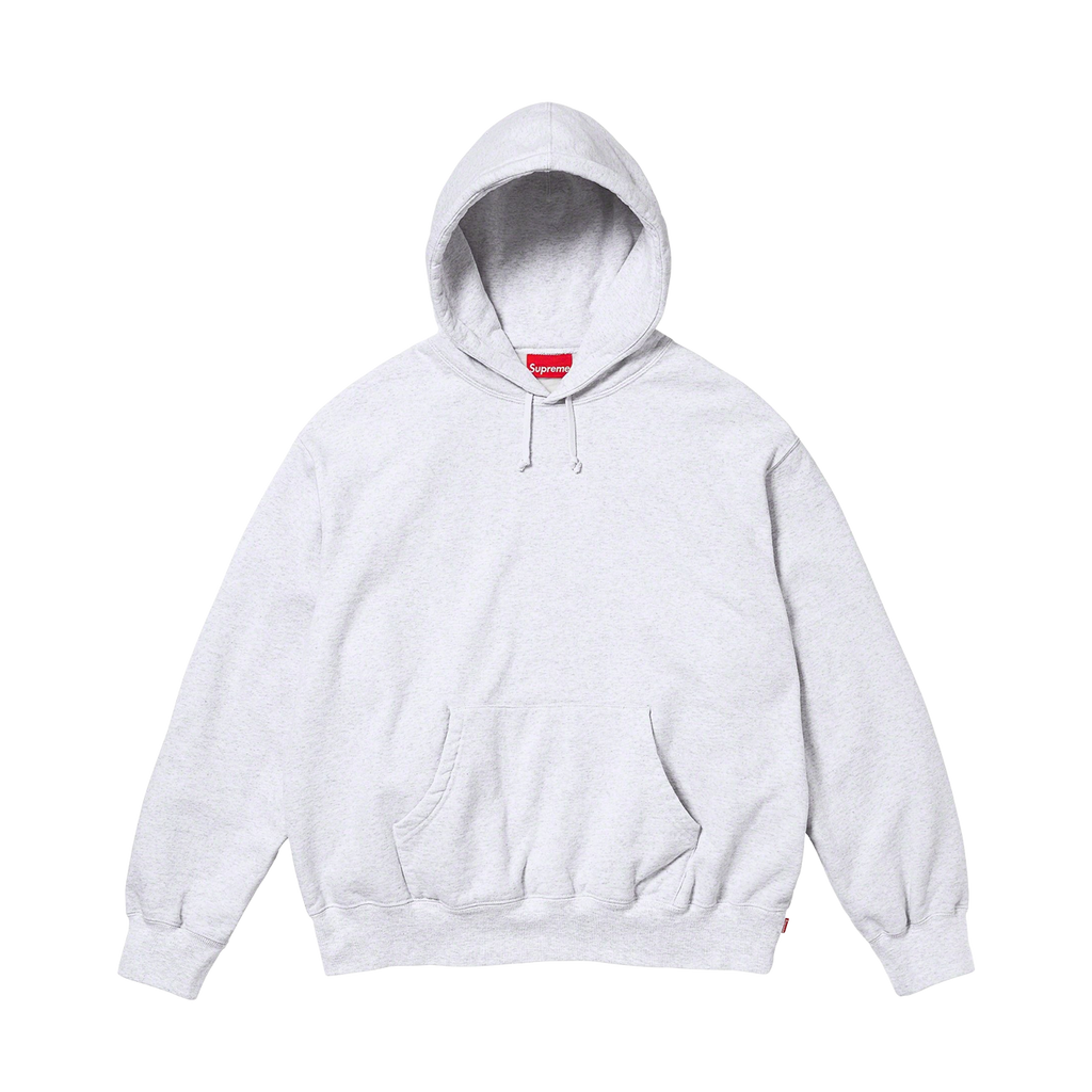 Supreme Satin Appliqué Hoodie 'Ash Grey'