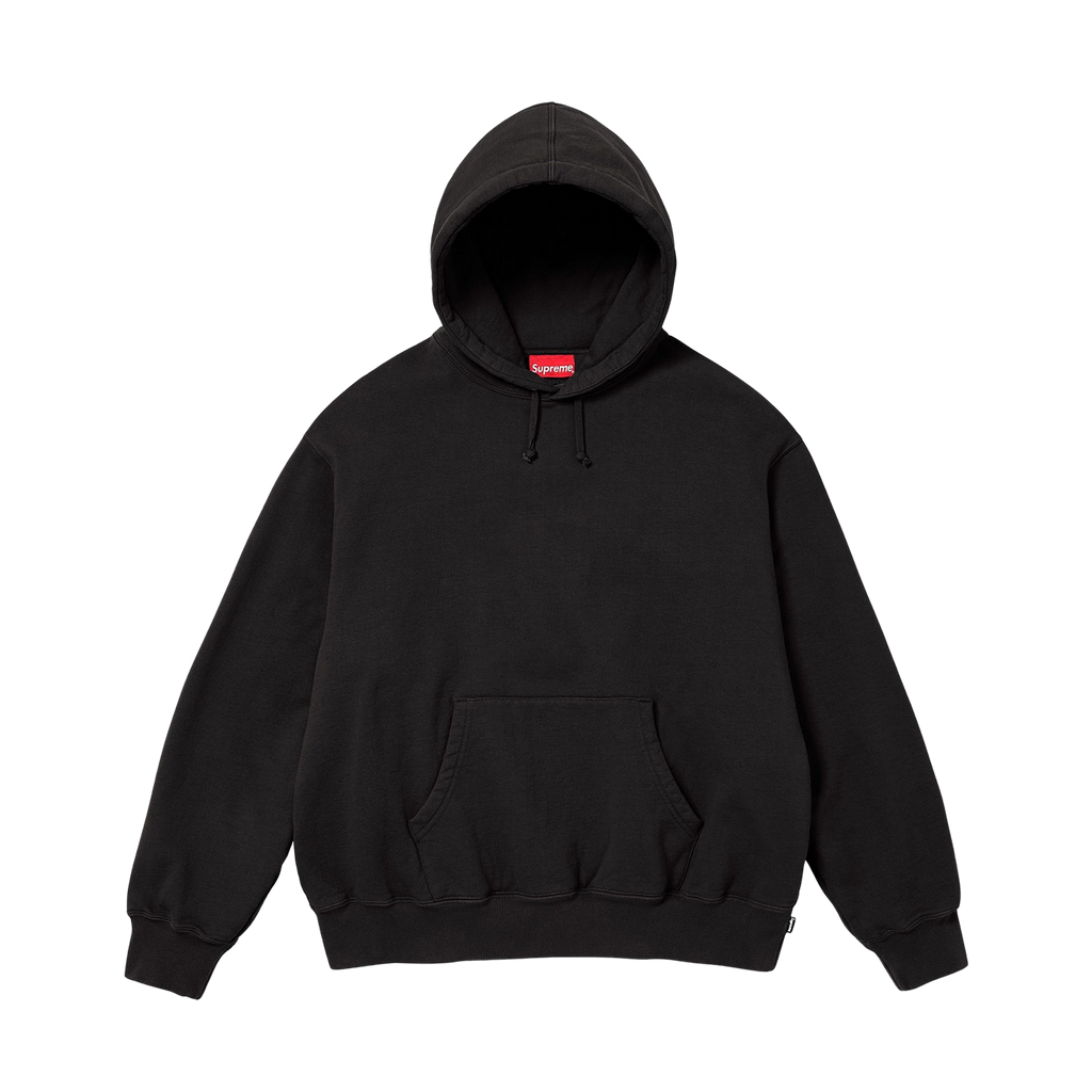 Supreme Satin Appliqué Hoodie 'Black'