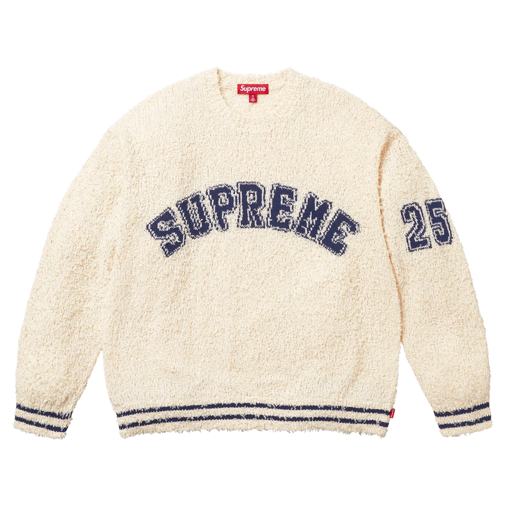Supreme Textured Arc Sweatshirt 'Cream'