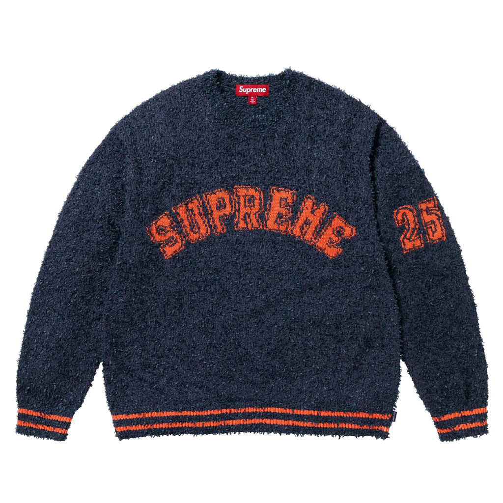Supreme Textured Arc Sweatshirt 'Navy'
