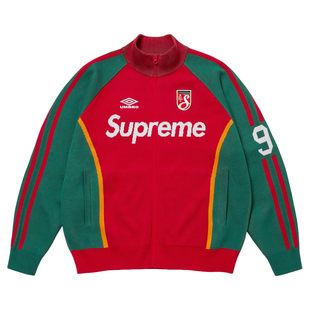 Supreme x Umbro Zip-Up Sweatshirt 'Red'
