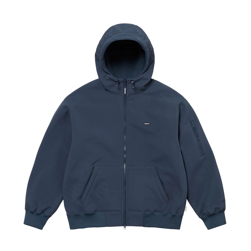Supreme Windstopper Zip Up Hooded Sweatshirt 'Navy'