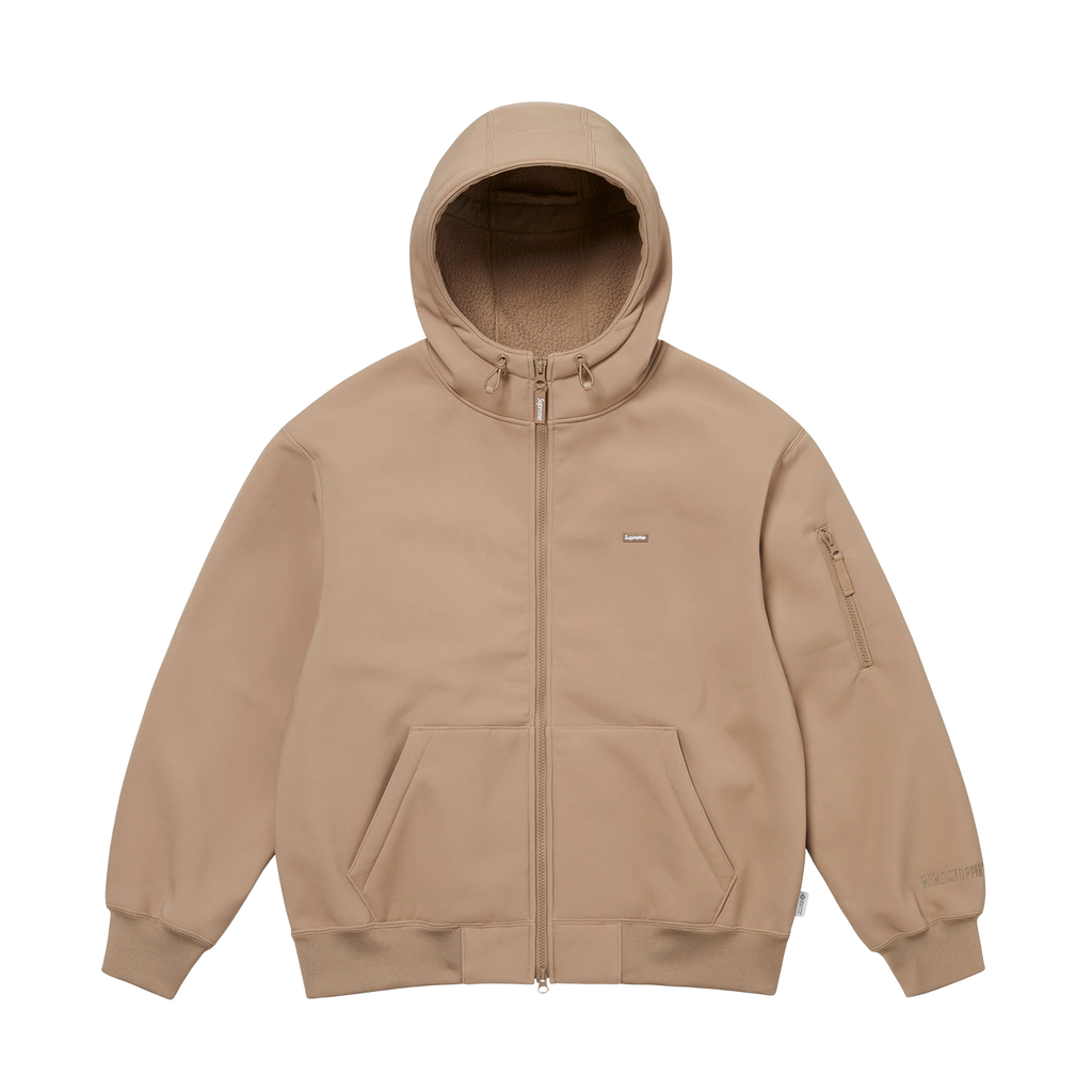 Supreme Windstopper Zip Up Hooded Sweatshirt 'Taupe'