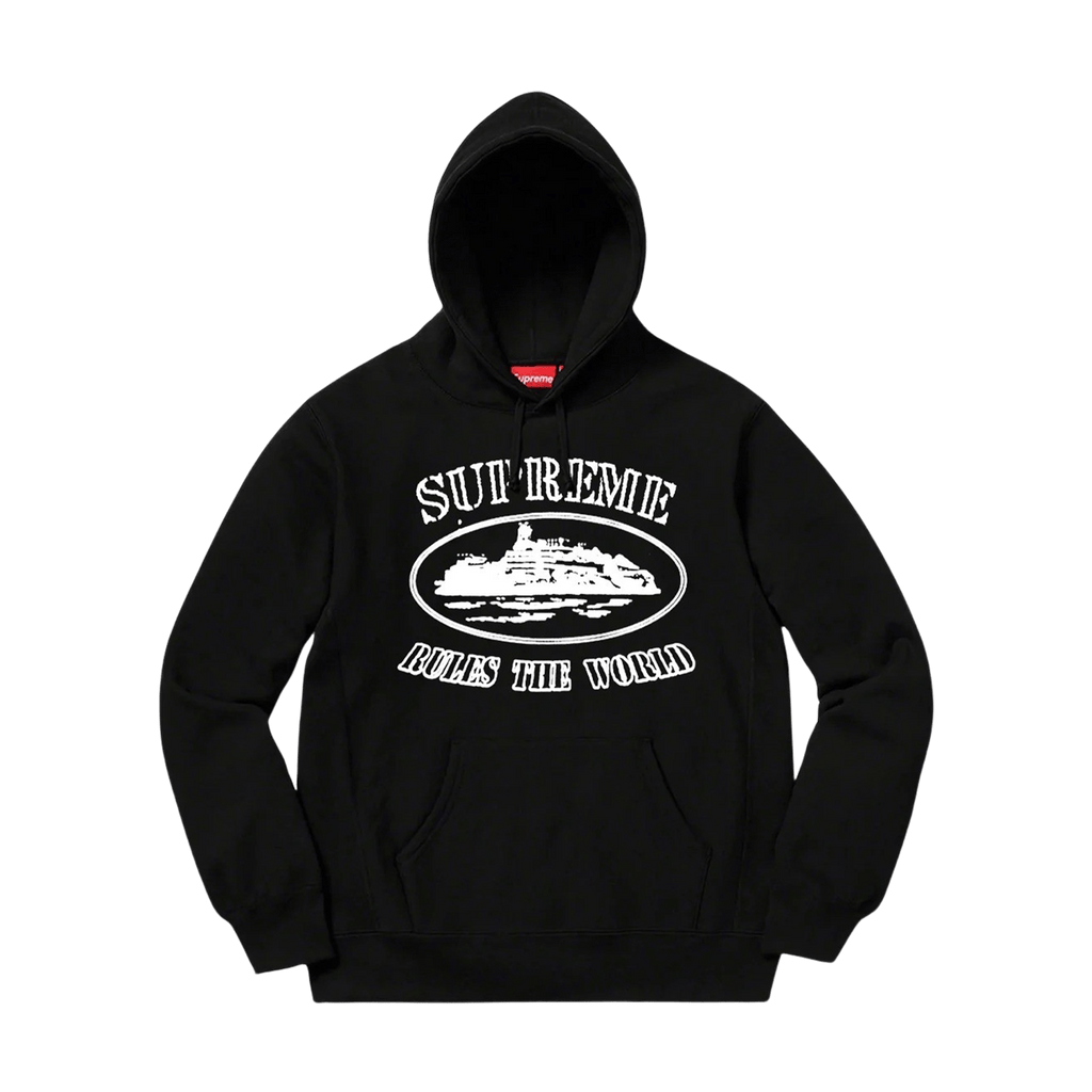 Supreme Corteiz Rules The World Hoodie Black - Kick Game