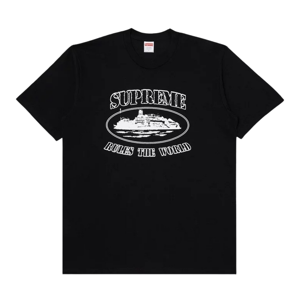 Supreme Corteiz Rules The World Tee Black