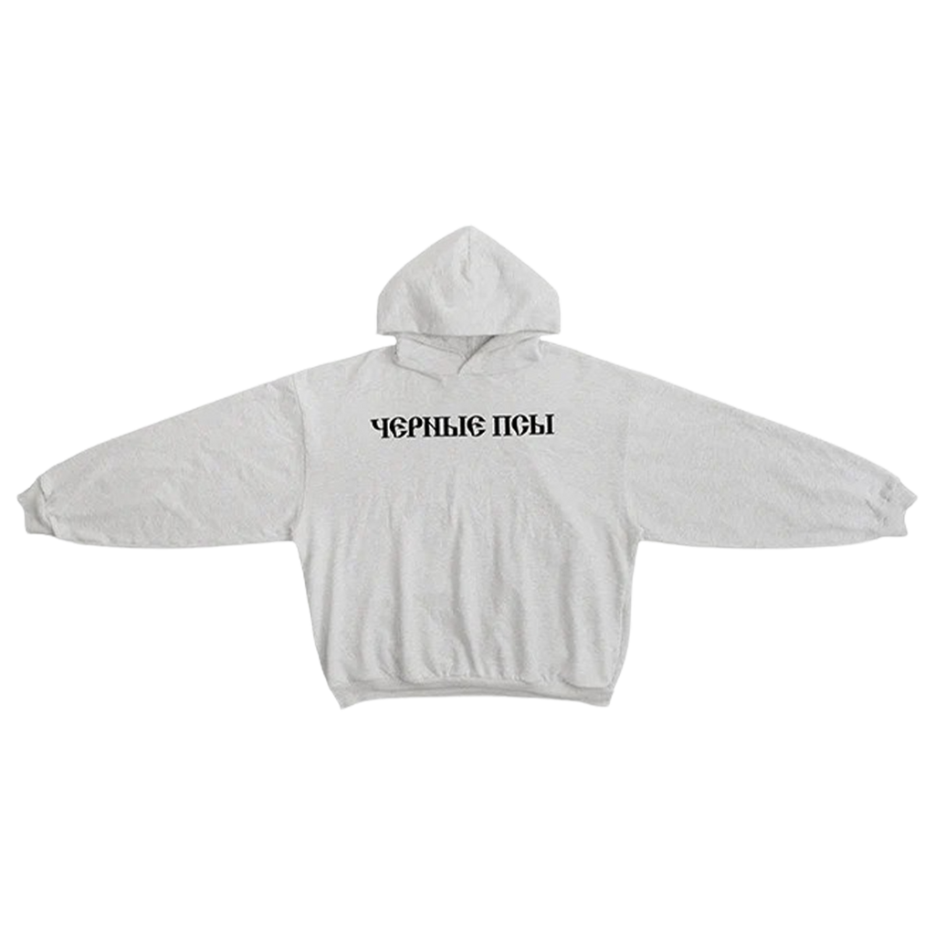 Yeezy Gosha Black Dogs Hoodie 'Heather Grey'