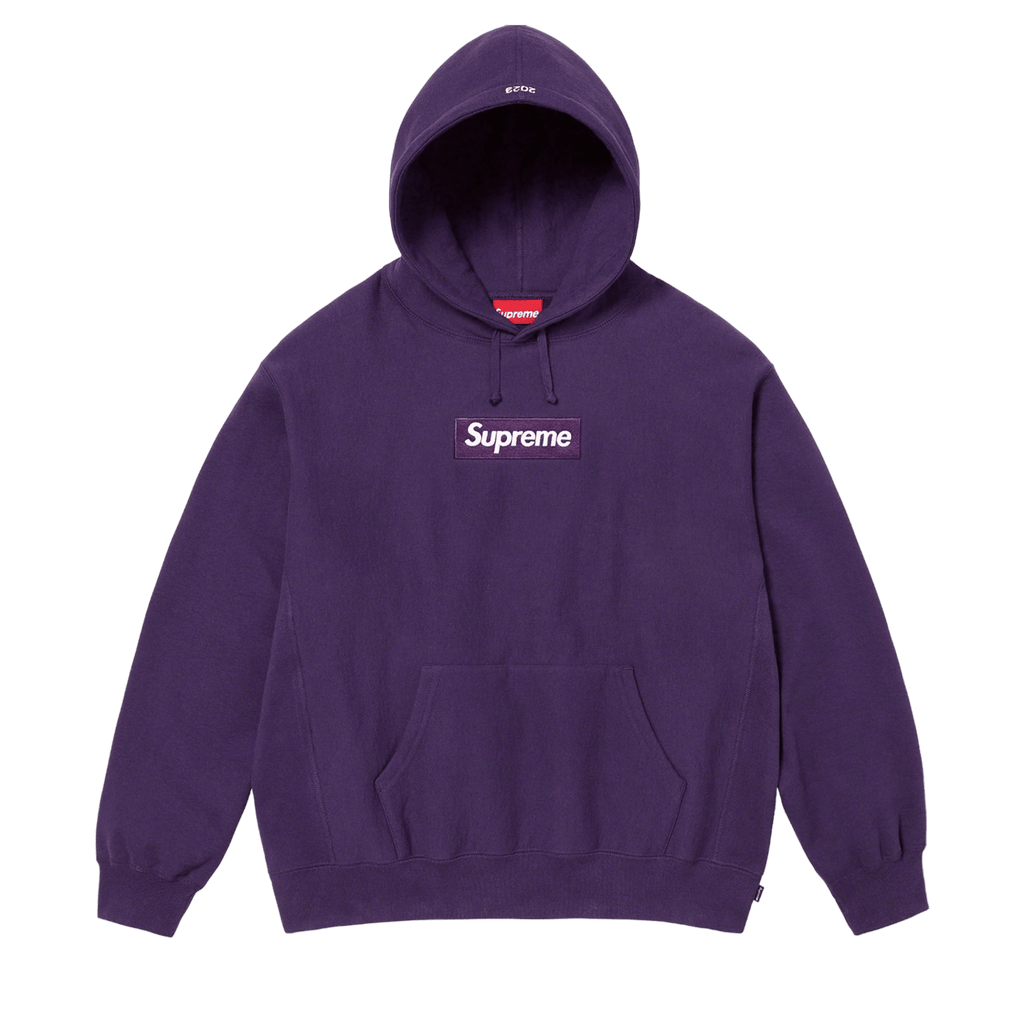 Supreme Box Logo Hoodie FW23 'Dark Purple' - Kick Game
