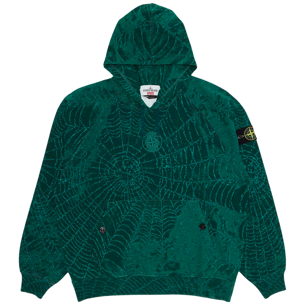 Supreme x Stone Island Hooded Sweatshirt  'Dark Green'