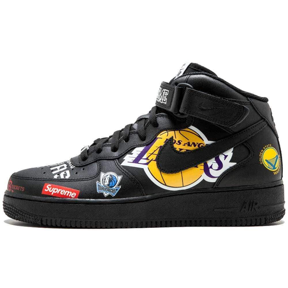 Supreme x NBA x Air Force 1 Mid 07 'Black' - Kick Game