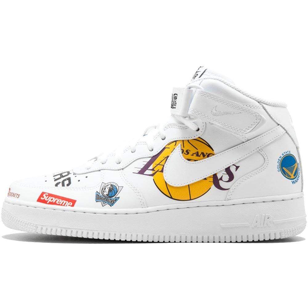 Supreme x NBA x Air Force 1 Mid 07 'White' - Kick Game