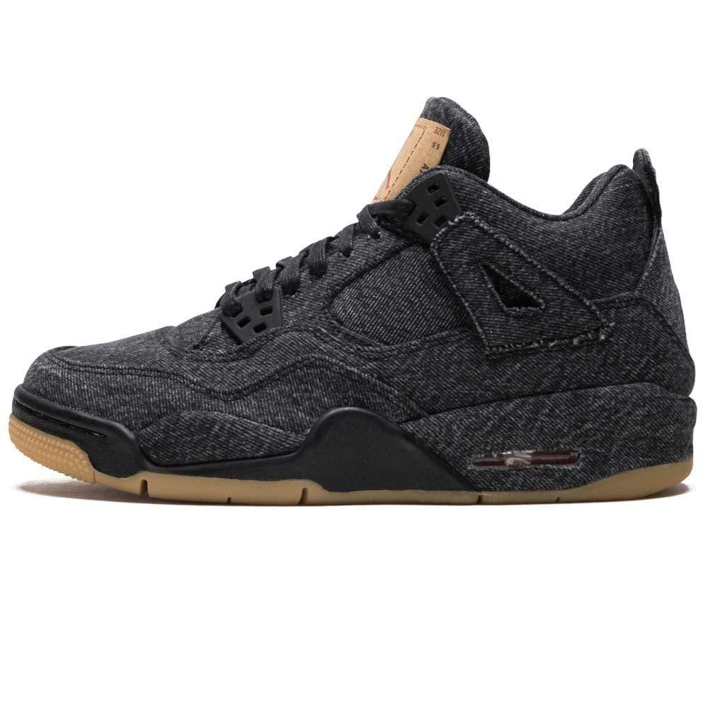 Levis x Nike Air Jordan 4 GS Black - Kick Game