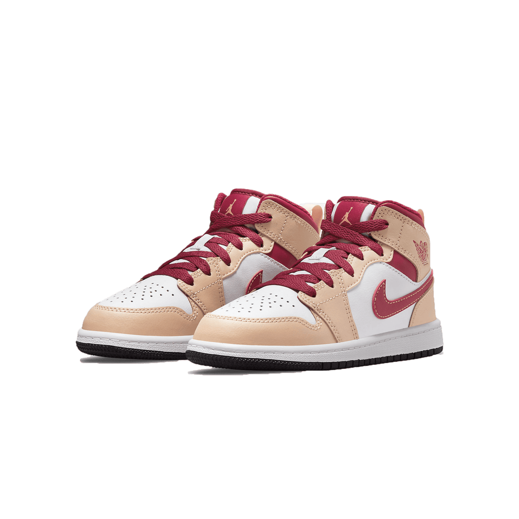Air Jordan 1 Mid PS 'Light Curry Cardinal Red' - Kick Game