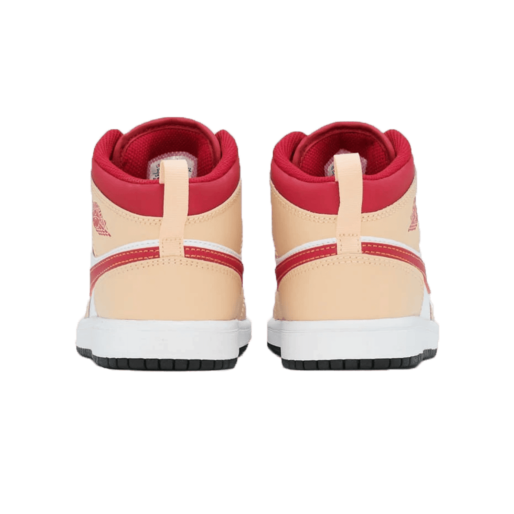 Air Jordan 1 Mid PS 'Light Curry Cardinal Red' - Kick Game