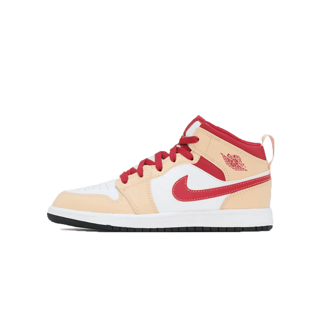 Air Jordan 1 Mid PS 'Light Curry Cardinal Red' - Kick Game