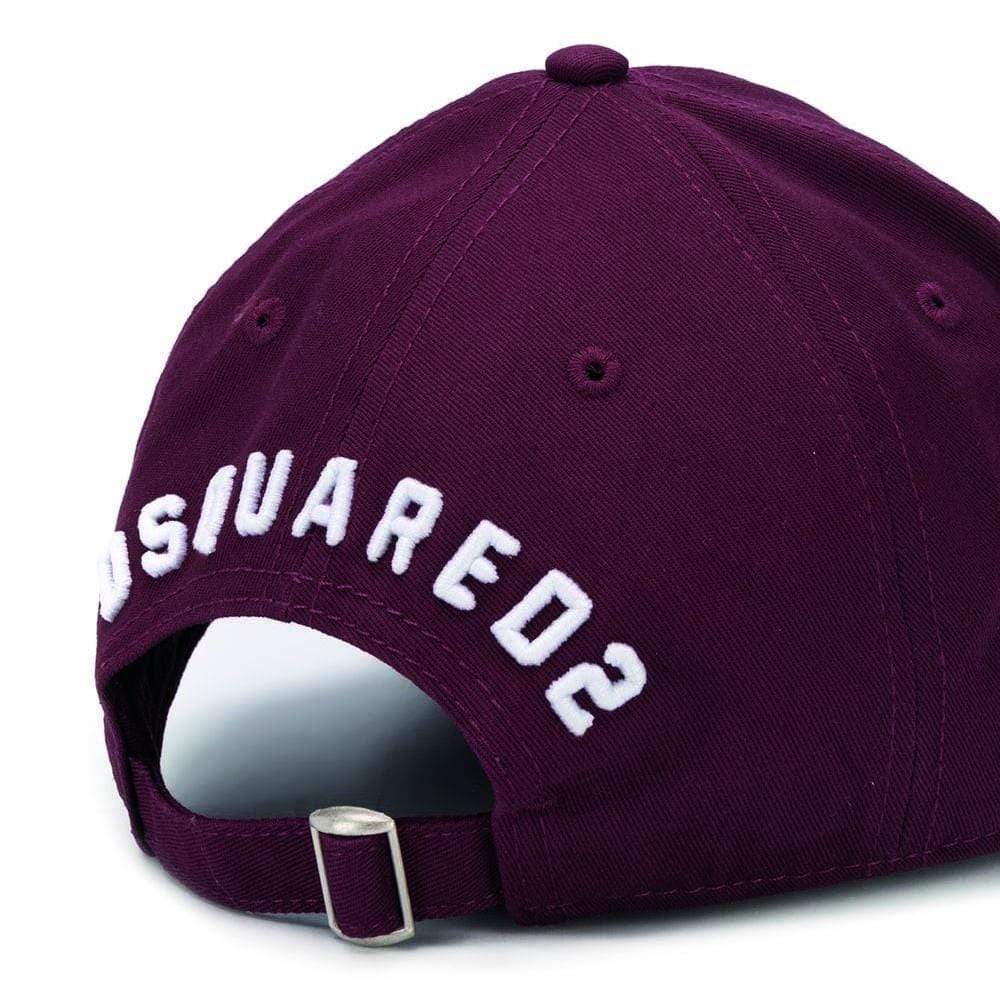 DSQUARED2 Icon Baseball Cap Dark Red - Kick Game