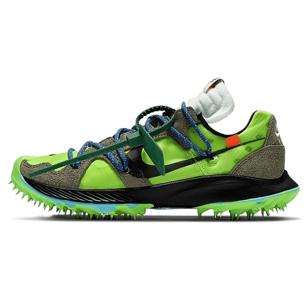 Off-White x Air Zoom Terra Kiger 5 Wmns 'Athlete in Progress - Electric Green' - Kick Game