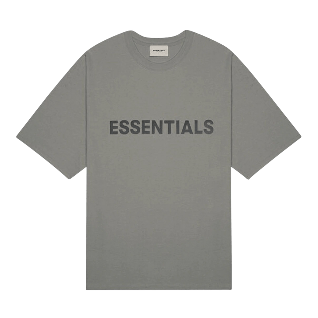 Fear of God Essentials Boxy T-Shirt Applique Logo 'Charcoal' - Kick Game