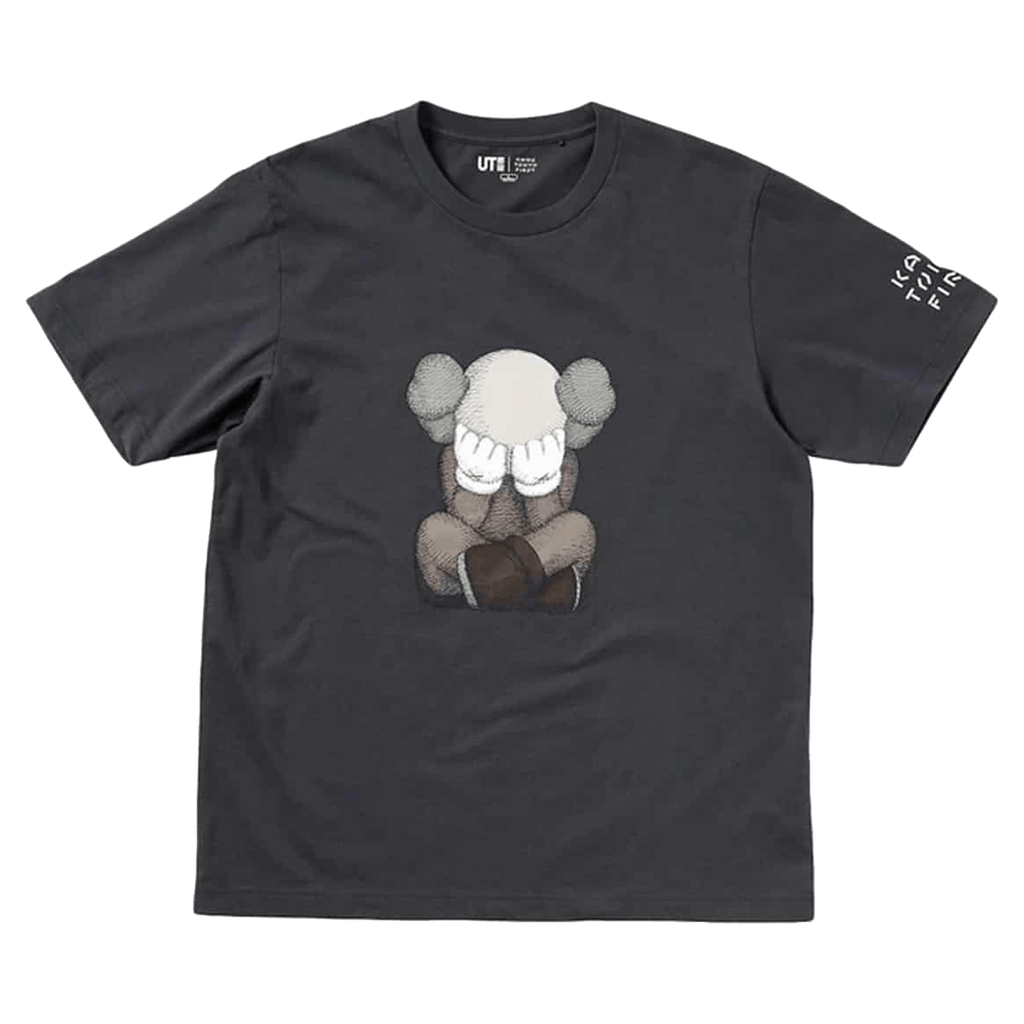 KAWS x Uniqlo Tokyo First Tee (Japanese Sizing) Dark Grey - Kick Game