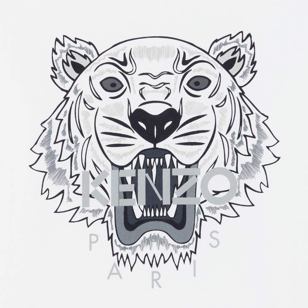 Kenzo Tiger T-Shirt White - Kick Game