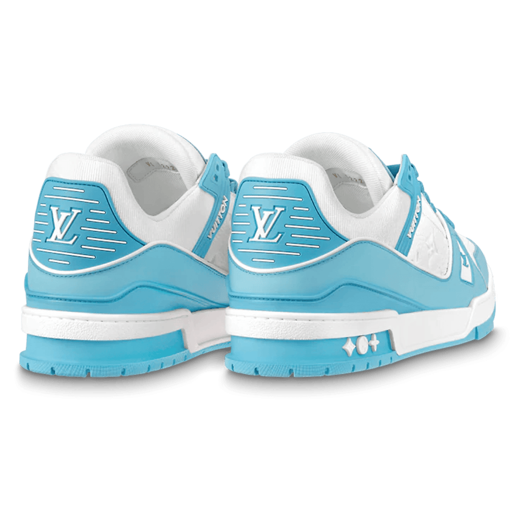 Louis Vuitton Trainer Low White Sky Blue - Kick Game