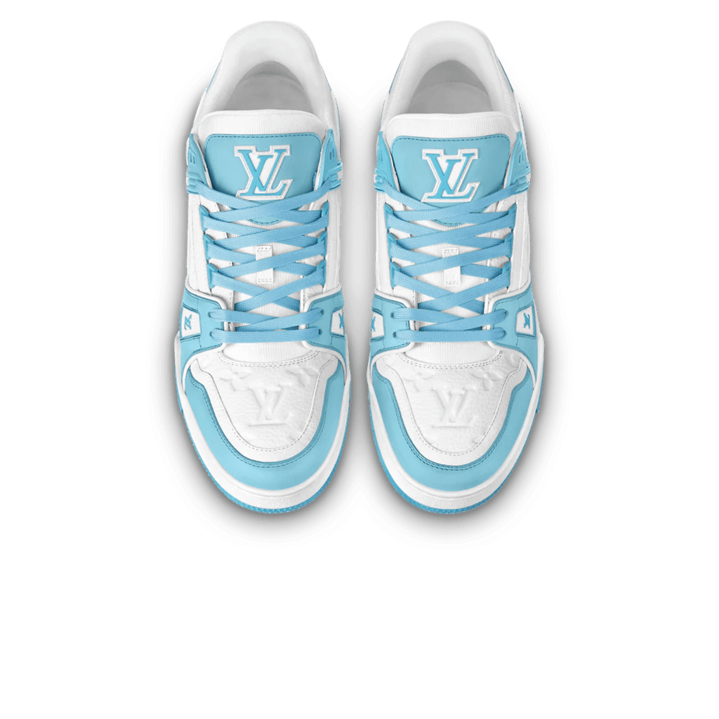 Louis Vuitton Trainer Low White Sky Blue - Kick Game