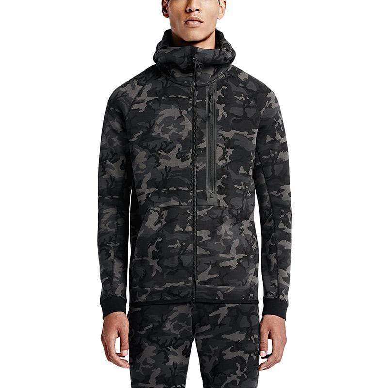 NIKE TECH FLEECE MEN'S HOODIE - Medium Ash Black - Kick Game