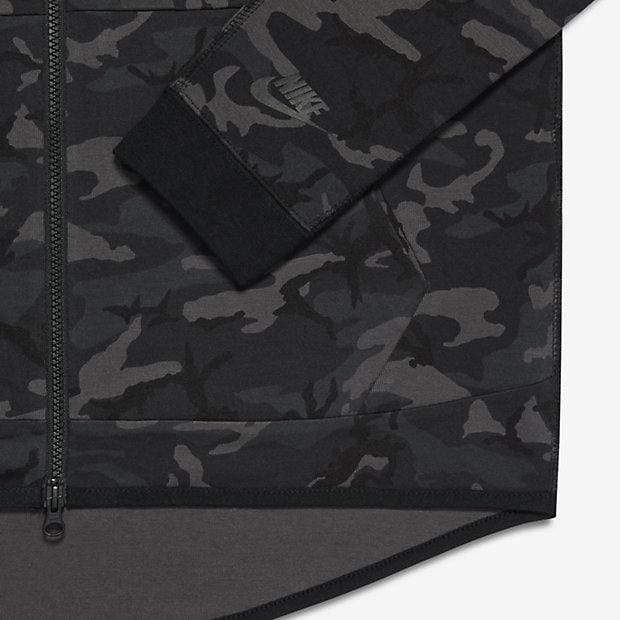 NIKE TECH FLEECE MEN'S HOODIE - Medium Ash Black - Kick Game