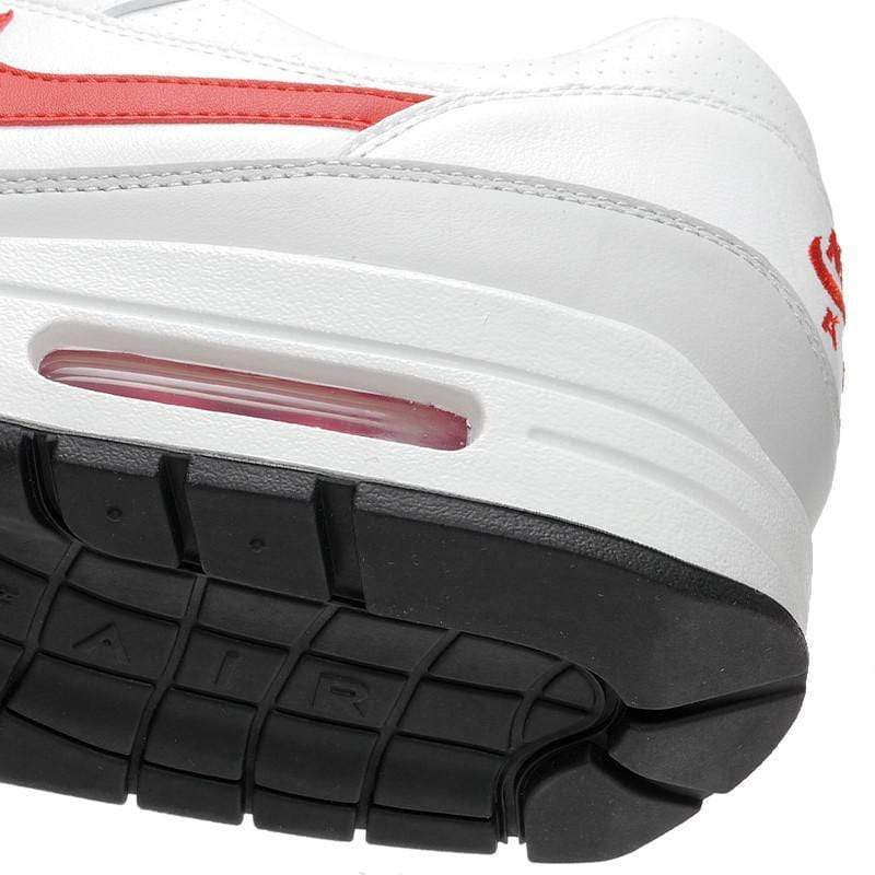 Nike Air Max 1 'Leather' White-University Red - Kick Game