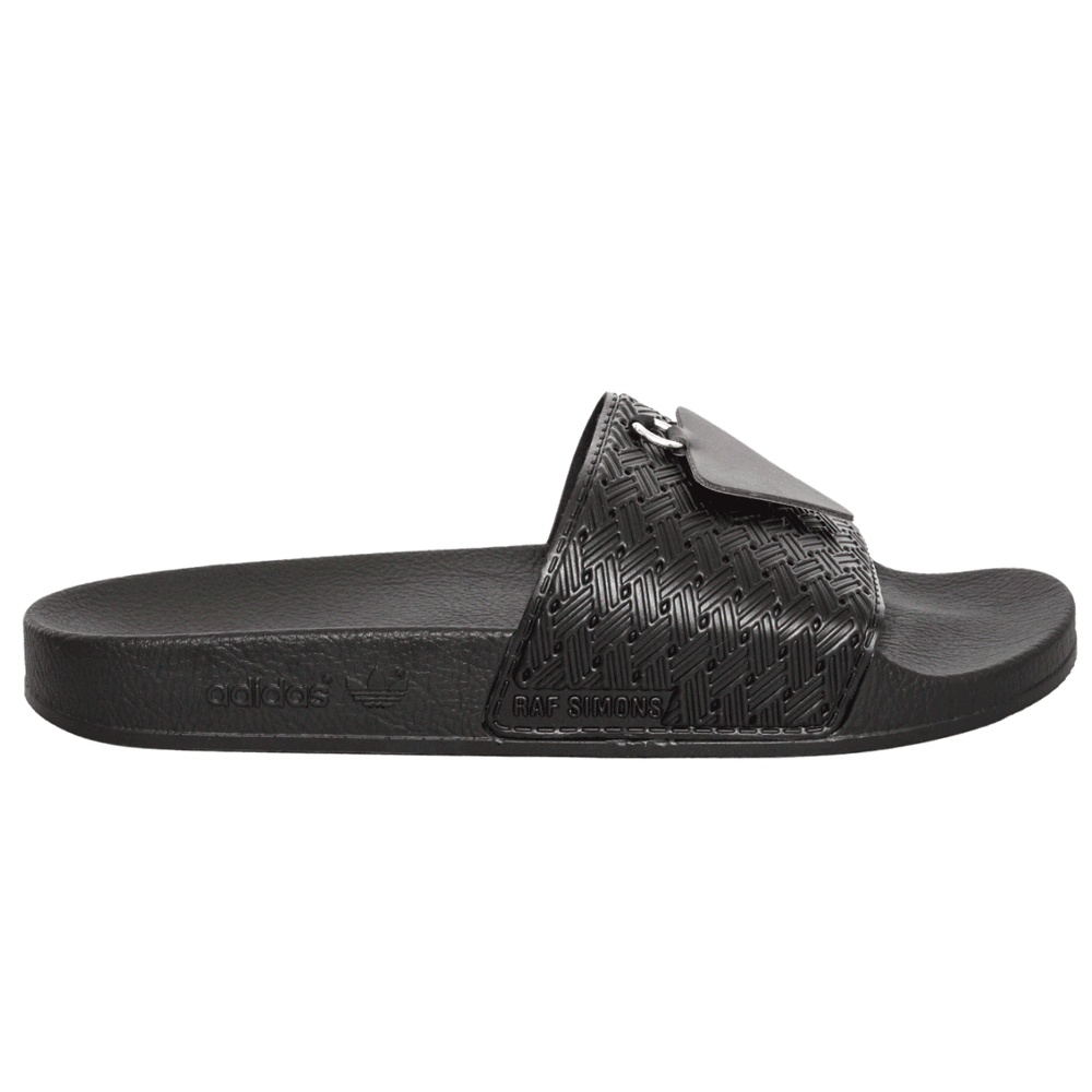Raf Simons x Adidas Pendant Adilet Sliders Black - Kick Game