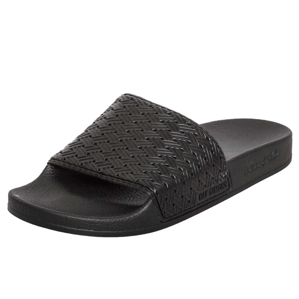 Raf Simons x Adidas Pendant Adilet Sliders Black - Kick Game