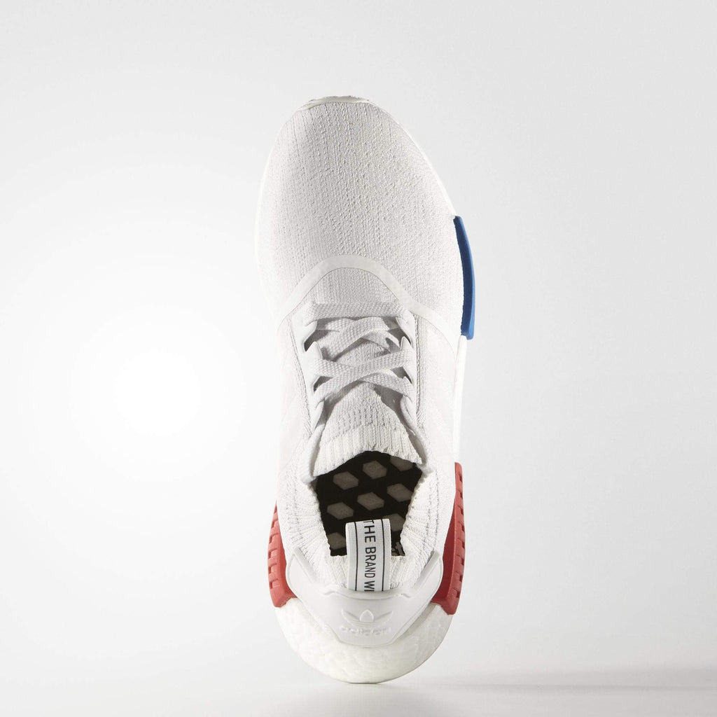 Adidas NMD_R1 Primeknit Vintage White-Lush Red - Kick Game