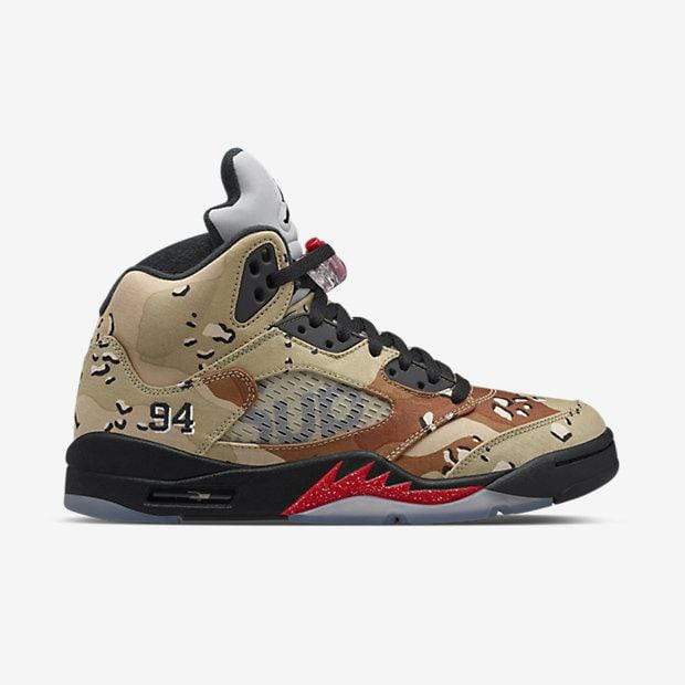 AIR JORDAN 5 RETRO SUPREME "SUPREME" CAMO - Kick Game