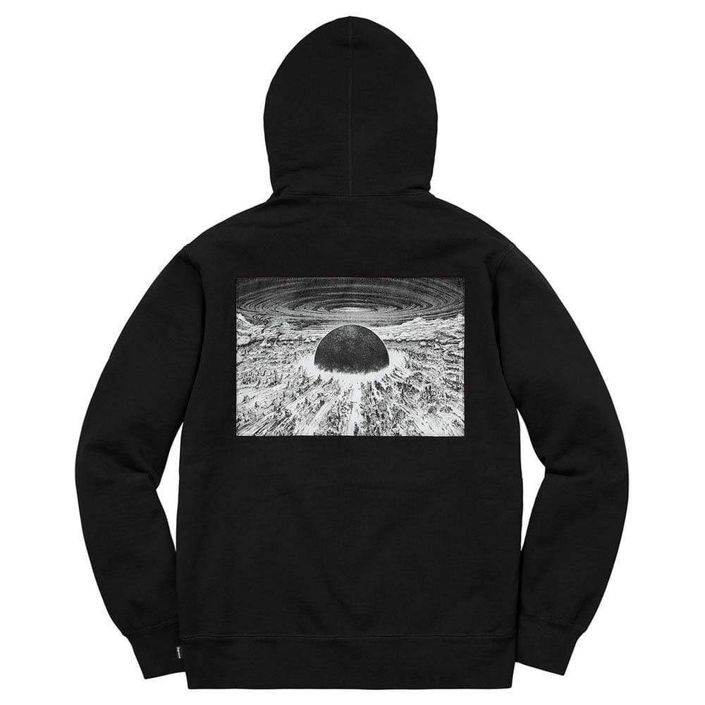 Supreme AKIRA Patches Hooded Sweatshirt Black - Kick Game