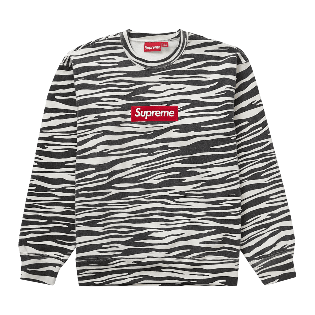 Supreme Box Logo Crewneck 'Zebra' (FW22) - Kick Game