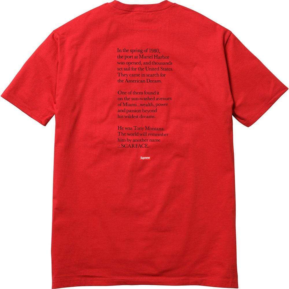 Supreme Scarface Friend Tee - Red - Kick Game