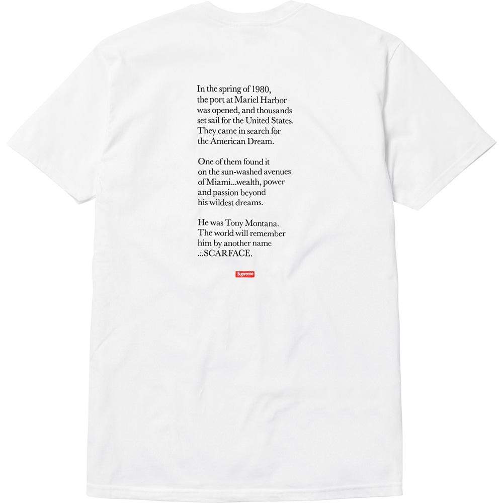 Supreme Scarface Split Tee - White - Kick Game