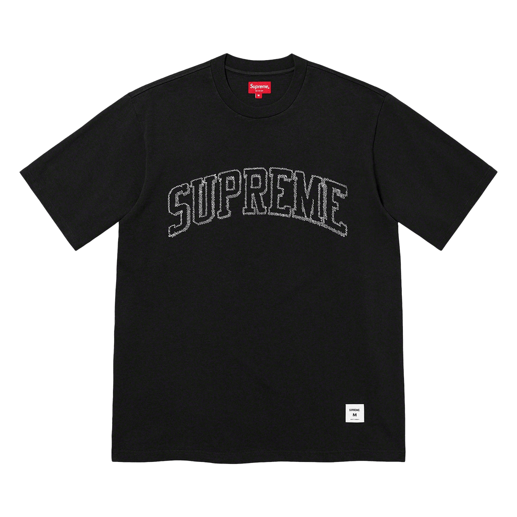 Supreme Sketch Embroidered S/S Top Black - Kick Game