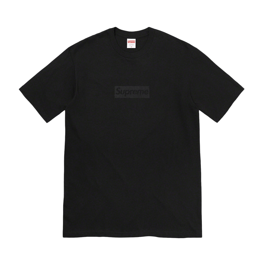 Supreme Tonal box Logo Tee 'Black' - Kick Game