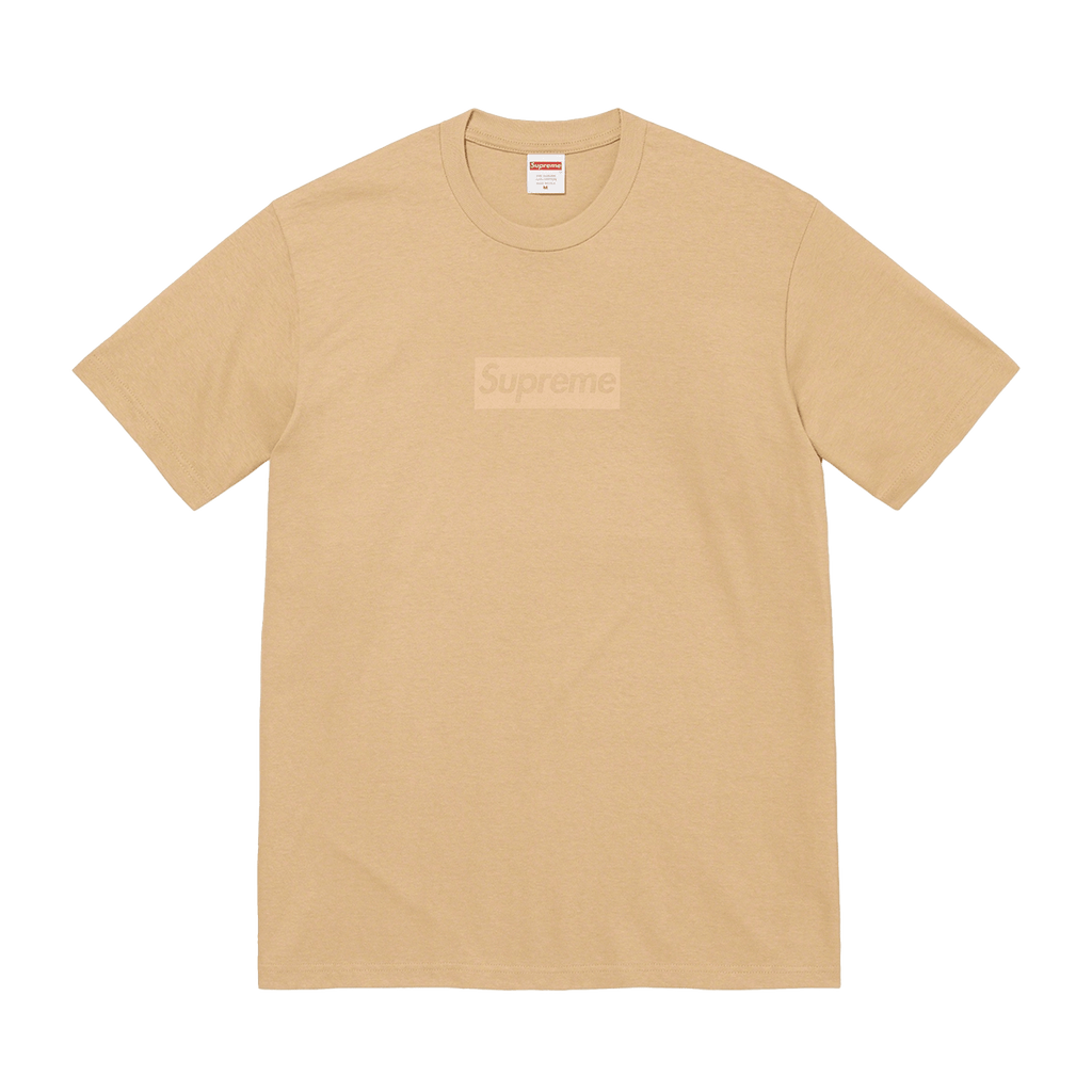 Supreme Tonal box Logo Tee 'Khaki' - Kick Game