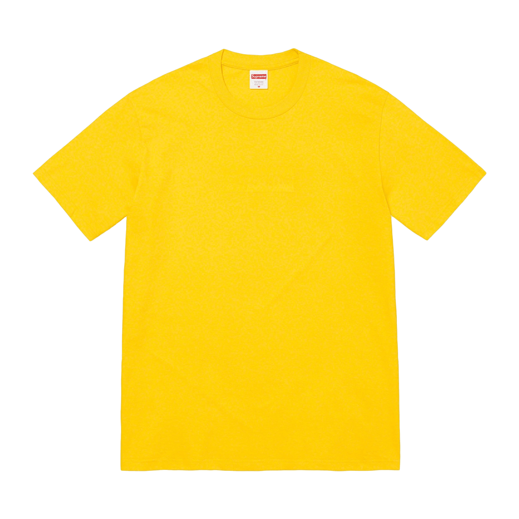 Supreme Tonal box Logo Tee 'Yellow' - Kick Game