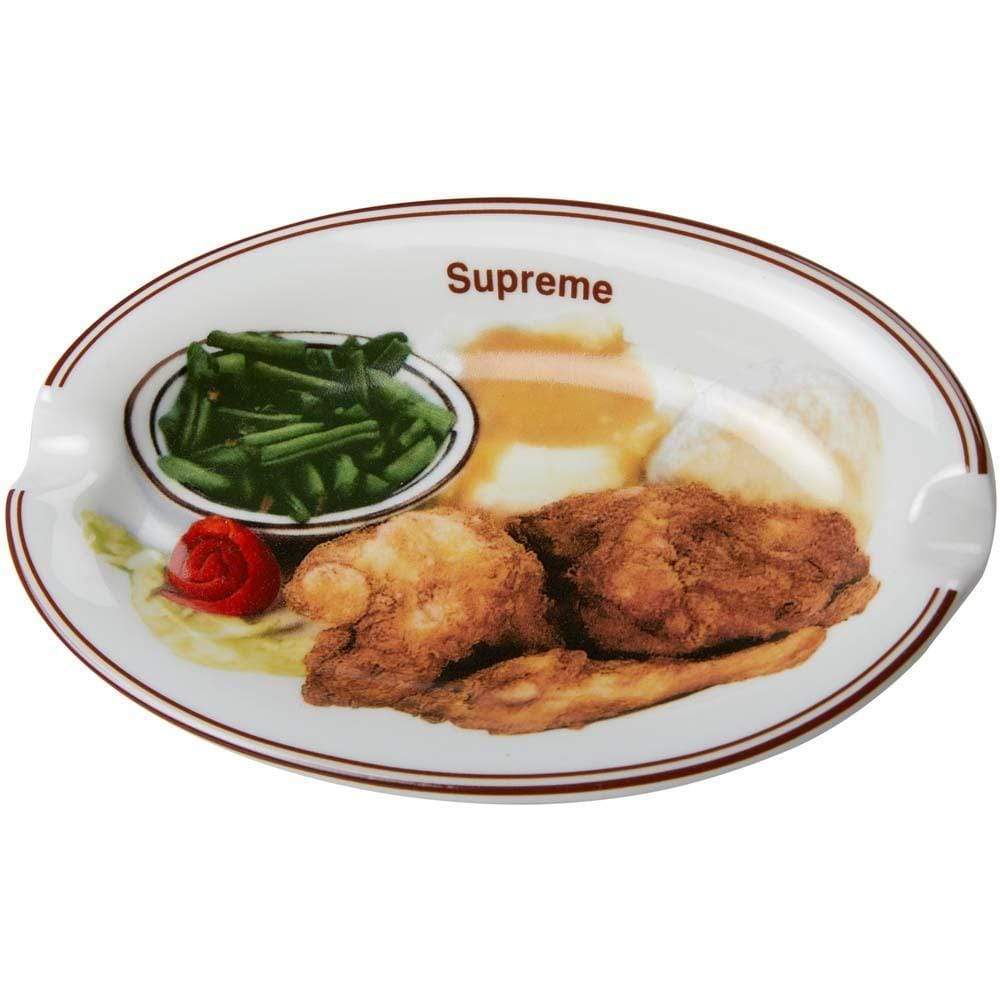Supreme Chicken Dinner Plate Ashtray White - Kick Game